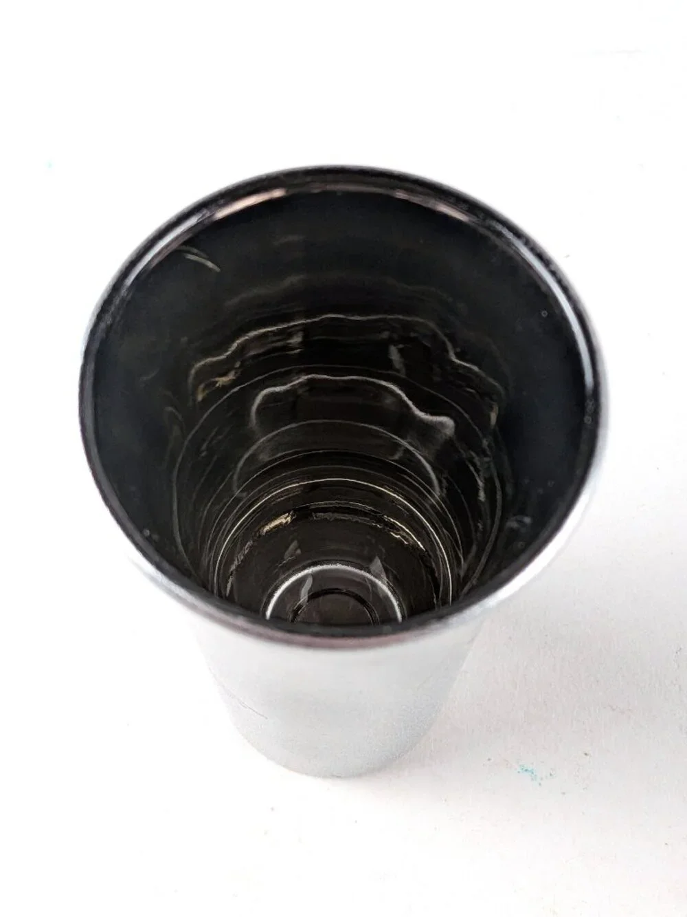 T2-3D Terminator 2 Universal Studios Sparkling Silver Shot Glass